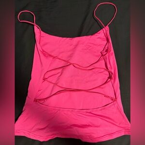 Pink Strappy Camisole Top